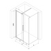 MEXEN/S - Velár sprchovací kút 100 x 110, transparent, kartáčovaná meď 871-100-110-01-65