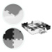 Pěnové puzzle s 25 dílky ANIM černo-bílé
