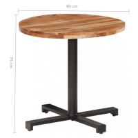 Bistro stôl okrúhly hnedá / čierna Dekorhome ø 80 cm,Bistro stôl okrúhly hnedá / čierna Dekorhom