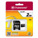 TRANSCEND MicroSD karta 2GB + adaptér