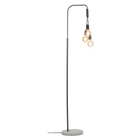 Čierno-sivá stojacia lampa s kovovým tienidlom (výška 190 cm) Oslo – it's about RoMi