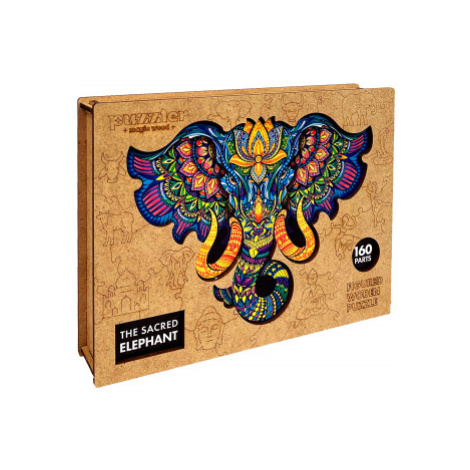 Drevené puzzle - Posvätný slon