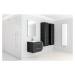 A-Interiéry - Kúpeľňová skrinka závesná zásuvková s keramickým umývadlom Trento B 60 trento B60