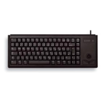 CHERRY klávesnica G84-4400, trackball, ultraľahká, USB, EU, čierna