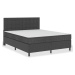 vidaXL Posteľ boxspring tmavošedá látková 160x200 cm