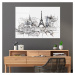 Sklenený obraz 70x100 cm Paris - Wallity