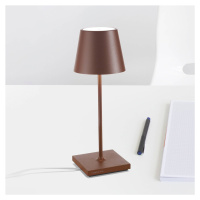 Zafferano Poldina mini lampa batérie IP65 corten