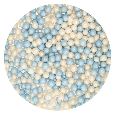 Cukrové dekorácie modré a biele perly 60g - FunCakes - FunCakes