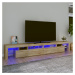 vidaXL TV skrinka s LED svetlami dub sonoma 260 x 36,5 x 40 cm