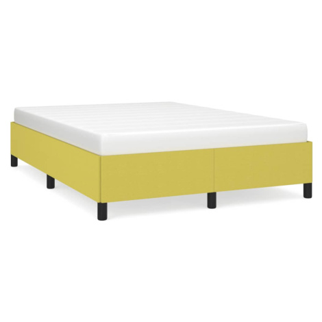vidaXL Posteľ bez matraca zelená 140x190 cm látka