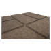 Obojstranná gumová dlaždica Brickface 40 x 40 cm, hnedá MHEU5000141
