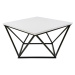 Konferenčný stôl Curved 60 cm čierno-biely