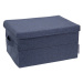 Modrý látkový úložný box s vekom 35x19x26 cm Soft Storage – Bigso Box of Sweden