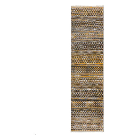 Behúň v horčicovej farbe 66x300 cm Camino – Flair Rugs