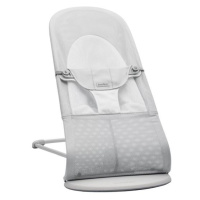 BABYBJÖRN Lehátko Balance Soft Silver White mesh, svetlá konštrukcia