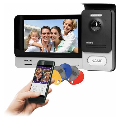 Súprava videovrátnika Philips WelcomeEye Connect 2, LCD 7" dotyk. obr., WI-FI+APP, RFID