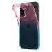 Apple iPhone 15 Pro, silikónové puzdro, transparentné/ružové/modré, Spigen Liquid Crystal Gradia