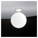 Sklenené stropné svietidlo Sferis, 30 cm, biele