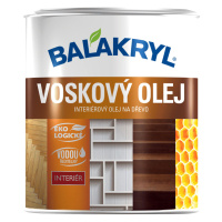 Voskový olej BALAKRYL - interiérový olej na drevo (podlaha, nábytok, steny) 2,5 l dub biely