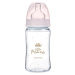 CANPOL BABIES Dojčenská antikoliková fľaša široká EasyStart ROYAL BABY ružová 240 ml