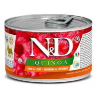 Farmina N&D dog QUINOA herring & coconut konzerva 140g