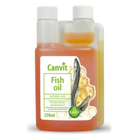 Canvit Fish Oil vysoko kvalitný rybí olej na zdravú srsť a vitalitu pre psy 250ml