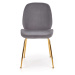 HALMAR K381 jedálenská stolička sivá / zlatá