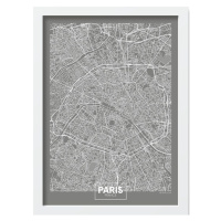 Plagát v ráme 40x55 cm Paris – Wallity