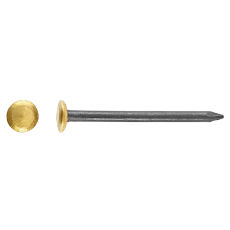 Oceľ. klinec so šošovk. pomosadz.hlav. brynier.oceľ pr. 2,0x20mm, 20ks