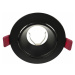 Stropné zapustené svietidlo FONDI RC , GU10, max. 50W, okrúhle, pevné, hliníkové, čierne