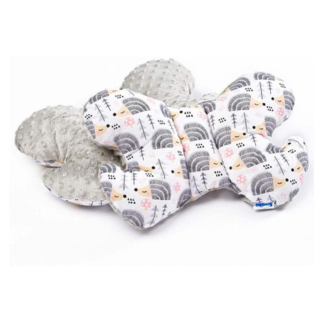 Sensillo Vankúšik Motýlik z Minky šeďou ježkovia