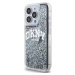 DKNY Liquid Glitter Arch Logo Zadný Kryt pre iPhone 15 Pro Black