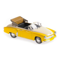 1:43 WARTBURG A 311 CABRIOLET - 1958 - YELLOW/WHIT