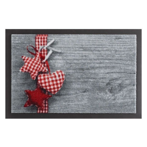 Rohožka dekorace srdce červená 102507 - 40x60 cm Hanse Home Collection koberce