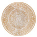 Okrovožlto-biely okrúhly vonkajší koberec ø 200 cm Siruma – NORTHRUGS