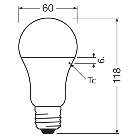 OSRAM LED Classic Star, matná, E27, 10 W, 4 000 K, 1 055 lm