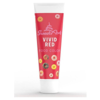 SweetArt gélová farba v tube Vivid Red (30 g) - dortis - dortis