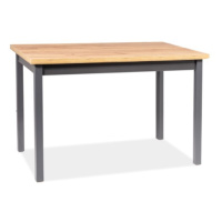 Signal Jedálenský stôl ADAM | 100 x 60 cm FARBA: dub lancelot / antracit