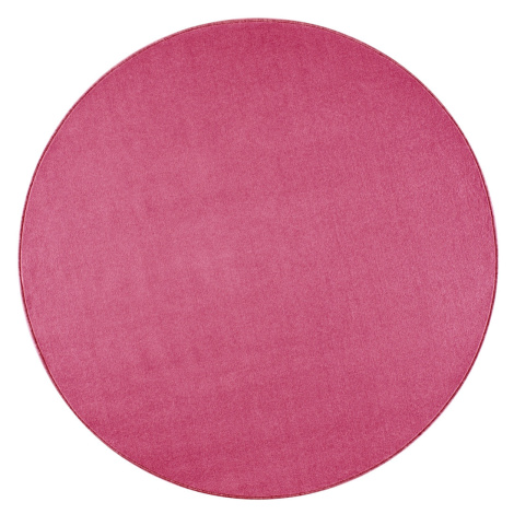 Kusový koberec Nasty 101147 Pink kruh - 133x133 (průměr) kruh cm Hanse Home Collection koberce