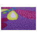 Dětský kusový koberec Motýlek 5291 fialový - 200x200 cm Vopi koberce
