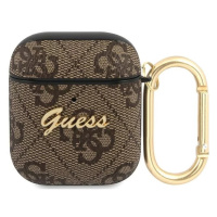 Obal Guess GUA24GSMW AirPods cover brown 4G Script Metal Collection (GUA24GSMW)