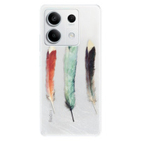 Odolné silikónové puzdro iSaprio - Three Feathers - Xiaomi Redmi Note 13 5G