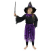 Detský kostým čarodejnice s netopiermi a klobúkom (S)
