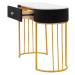 Konzolový stolík v čierno-zlatej farbe 43x100 cm Montpellier – Mauro Ferretti