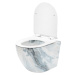 REA - Závesná WC misa vrátane sedátka Granit Shiny REA-C8002