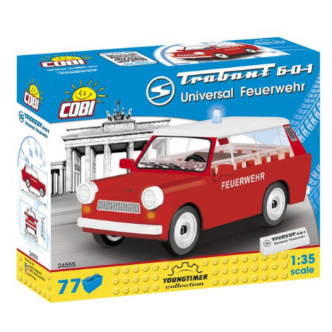 Cobi 24555 Youngtimer Trabant 601 Universal Feuerwehr 1:35