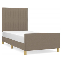 vidaXL Rám postele bez matraca Taupe 80x200cm Látka