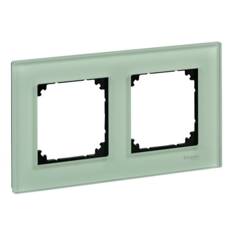 Rámček 2-násobný sklo zelená smaragdová Merten ElegG (Schneider)