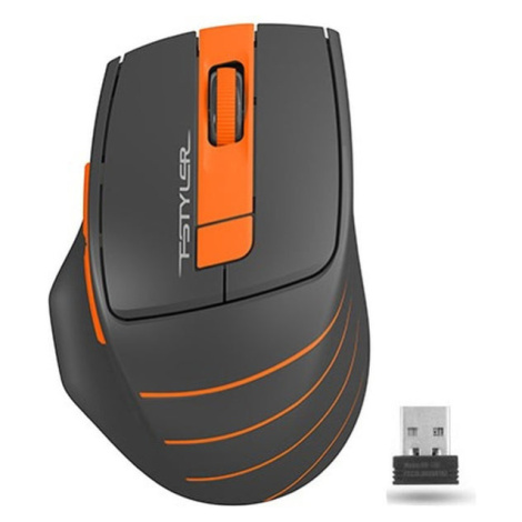 A4tech bezdrôtová kancelárska myš, šedá/oranžová
