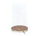 Blumfeldt Sumatra Breeze Round, záhradná sprcha, WPC, hliník, Ø70, 4cm, okrúhla